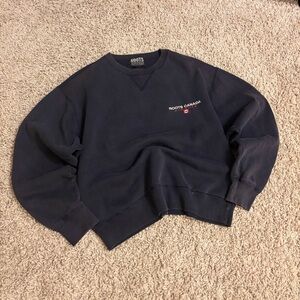 Vintage Roots Men's Crewneck Sweater in Deep Blue